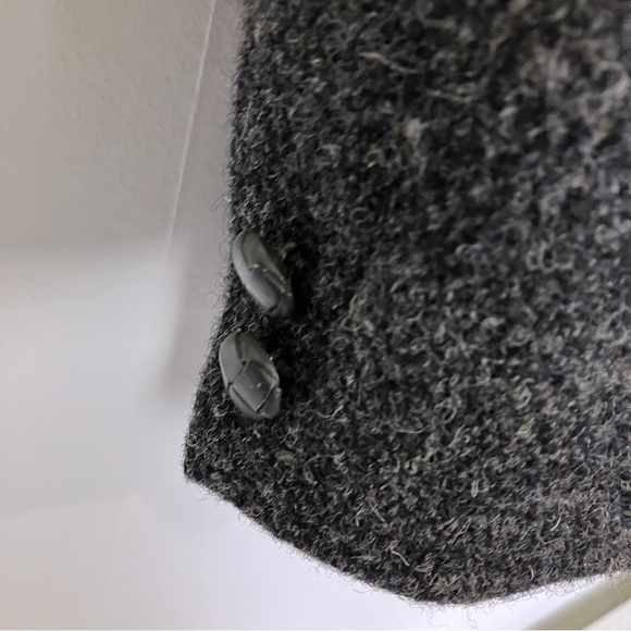 Vintage Harris tweed wool sport coat blazer black grey  classic 44R - Picture 6 of 12